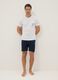 White and blue pure cotton jersey pyjamas, regular fit_0
