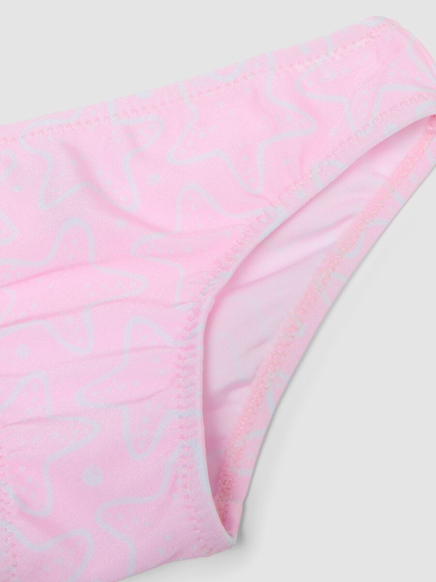 Pink stretch bikini with ruffles_3