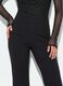 Pantaloni neri flare in modal elasticizzato_2