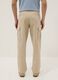 Beige Cargo-Hose in Leinen-Baumwollmix, Regular Fit_2
