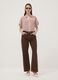 Multicolour striped pure viscose short-sleeve oversized shirt_1