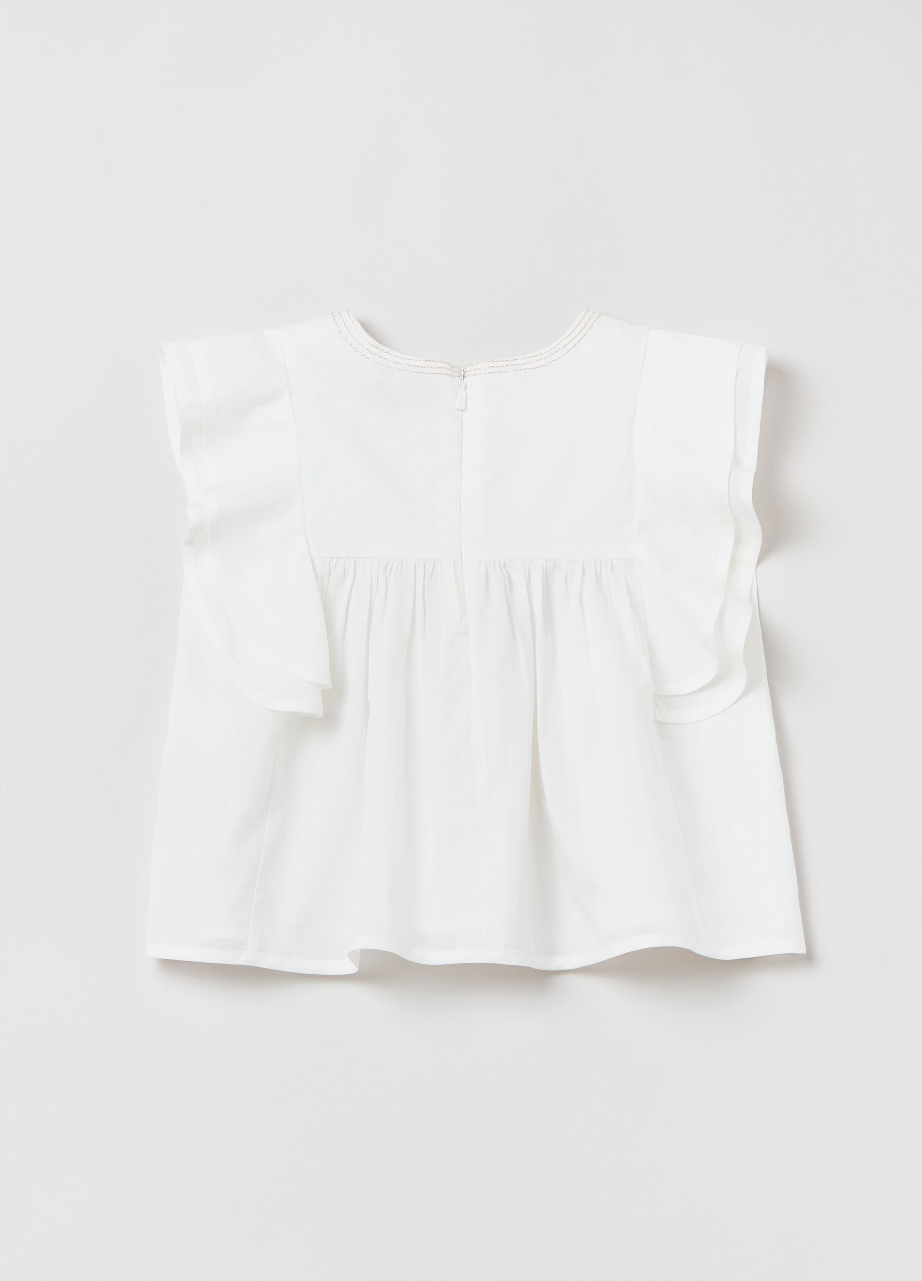 Cotton blouse with ruffles_1