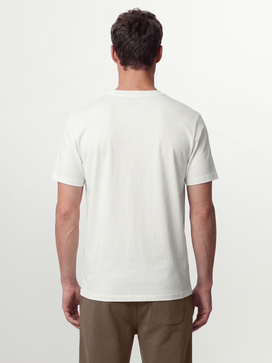 White organic cotton slim-fit short-sleeve T-shirt_3