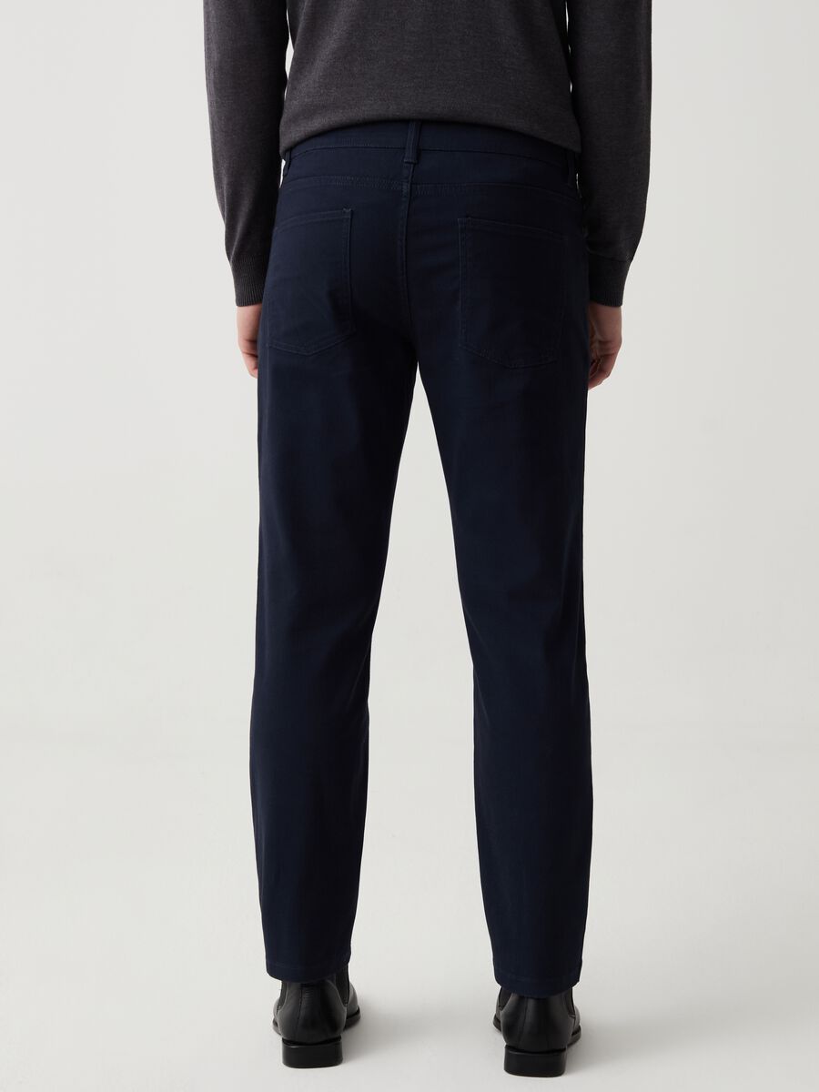 Regular-fit trousers with micro pattern_2