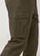 Gr&uuml;ne Slim-Fit-Cargohose aus Stretch-Baumwolle_2
