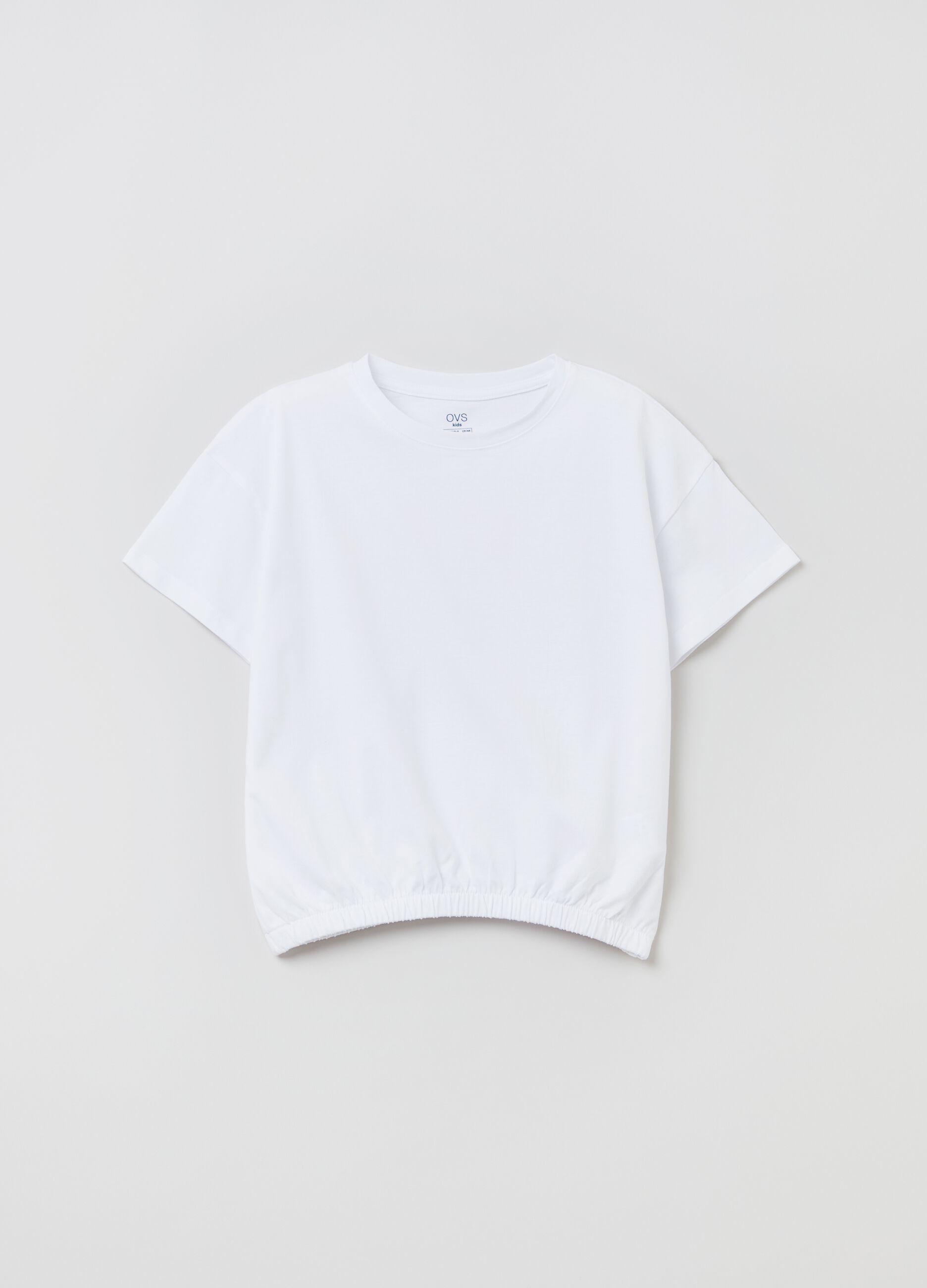 Camiseta de algodón con cintura elástica