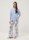 Sky-blue pure cotton shirt with eyelet embroidery, regular fit_1
