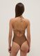 Brown stretch-fabric one-piece swimsuit with braided tie straps_4