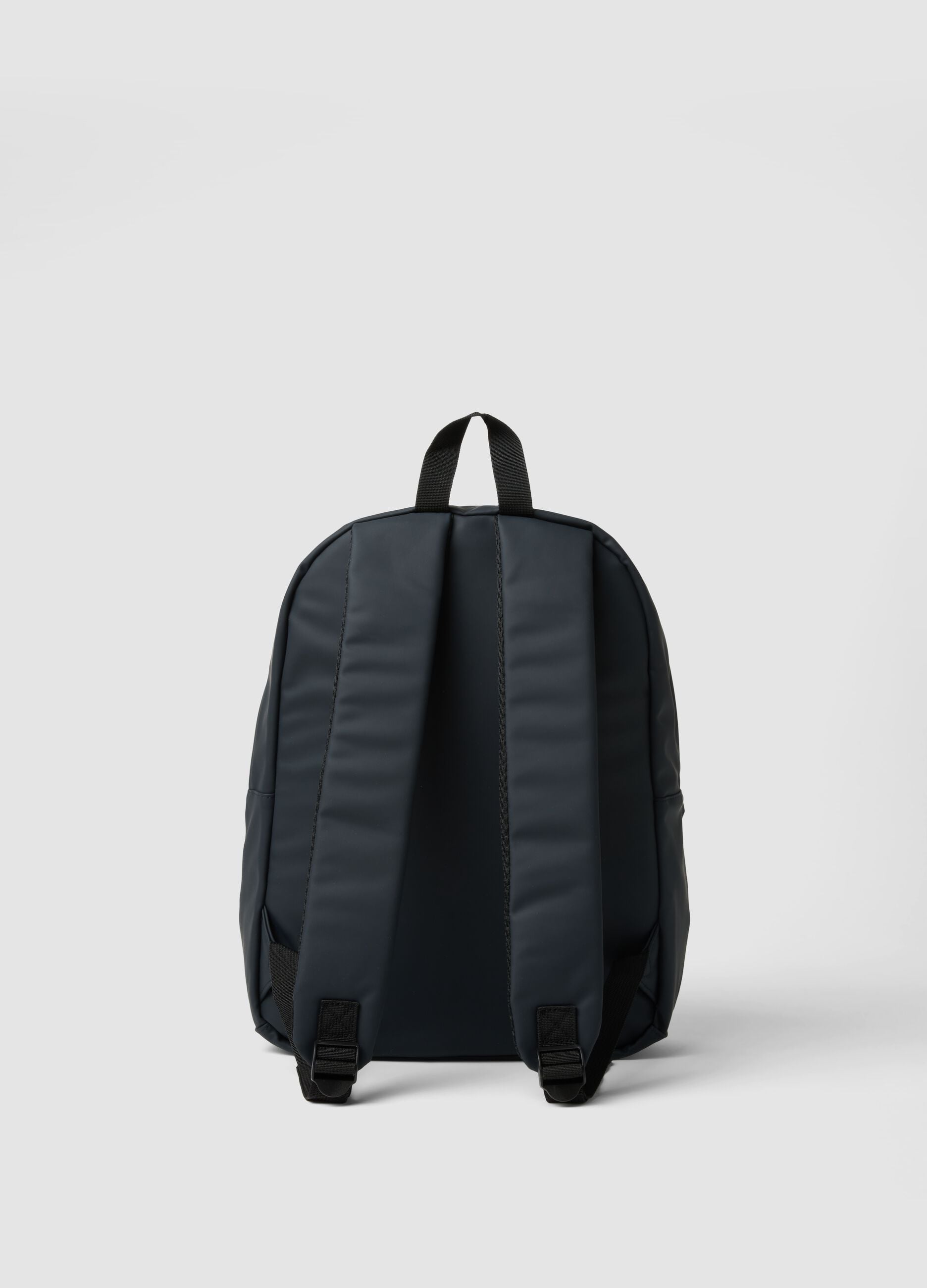 Zaino blu idrorepellente con tasca frontale