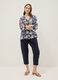 Multicolour pure viscose blouse with geometric print, regular fit_1