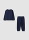 Blue pure cotton jogger set with sporty appliqu&eacute;s for baby boy_1