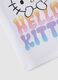 T-shirt in cotone elasticizzato bianca da bambina con Hello Kitty_2