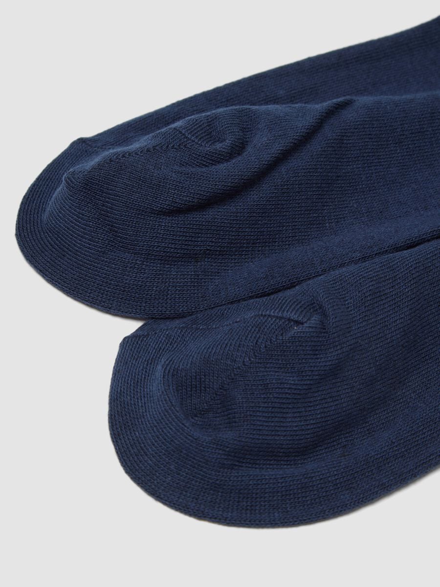 2-pack of long blue cotton and cashmere-blend socks_2