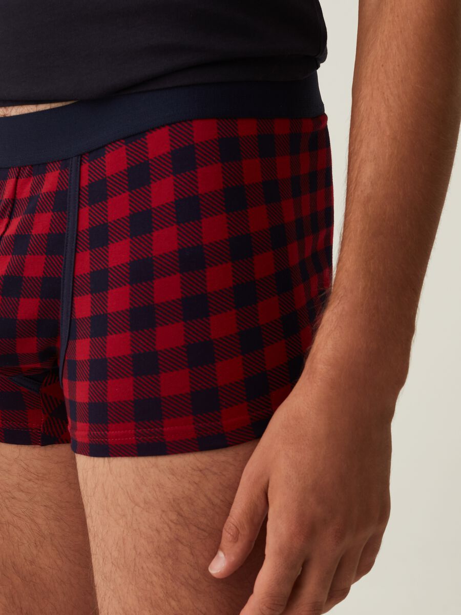 Three-pack boxer shorts with check pattern_3