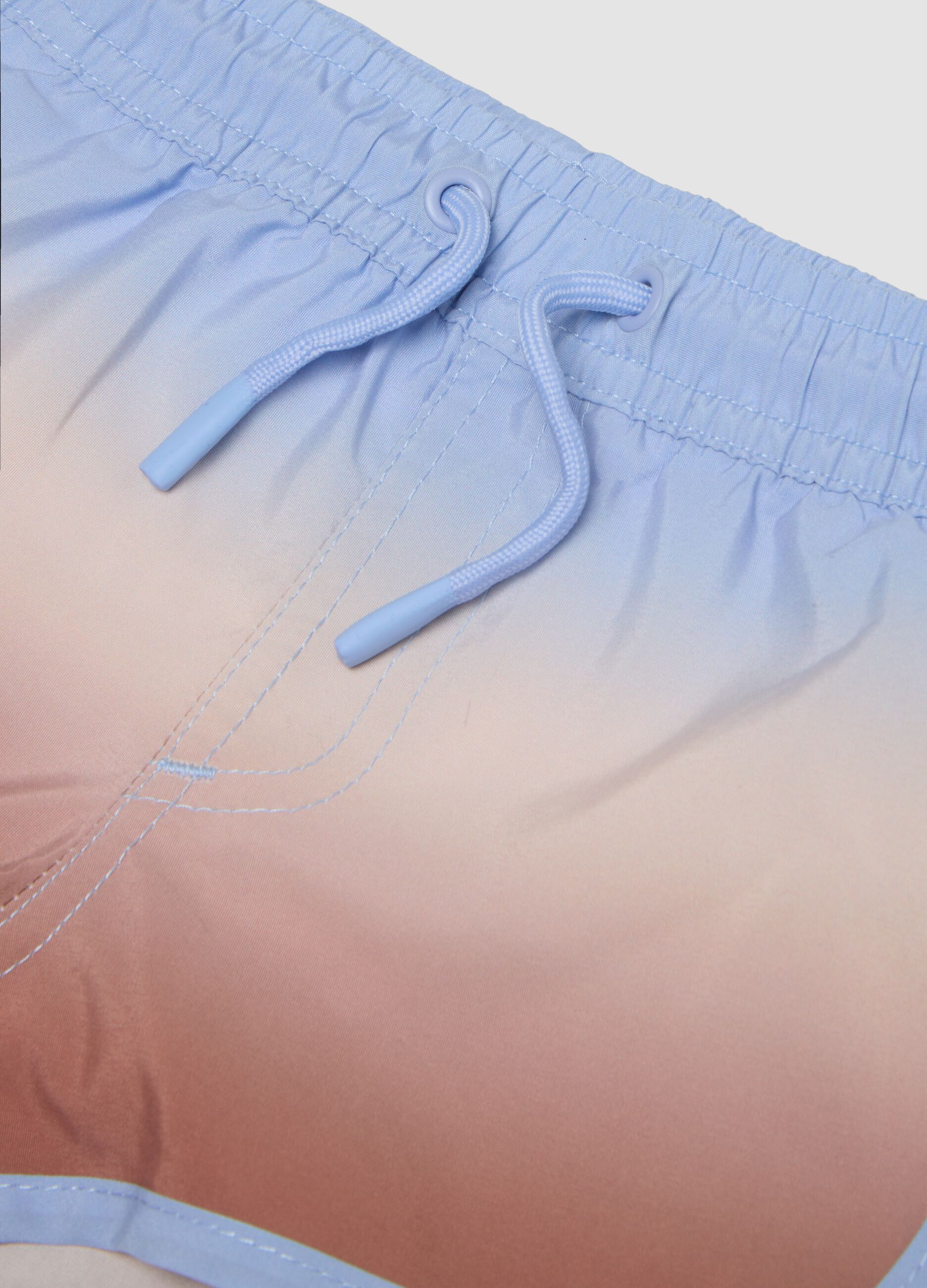 Blue ombr&eacute; baby boxer swim shorts