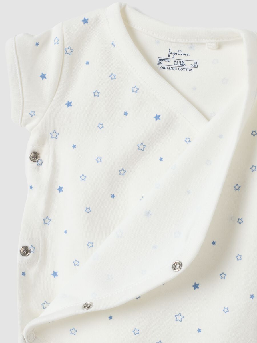 Bipack body bianchi in puro cotone organico girocollo con stampa_1