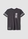 T-shirt in puro cotone grigia da ragazzo relaxed fit Brooklyn Nets_0