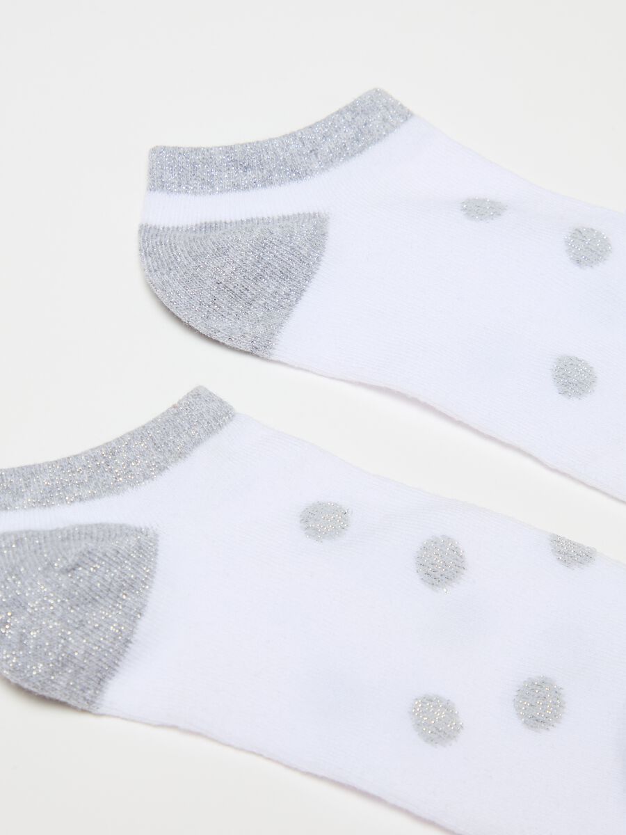 Three-pair pack shoe liners with heart and polka dots_1