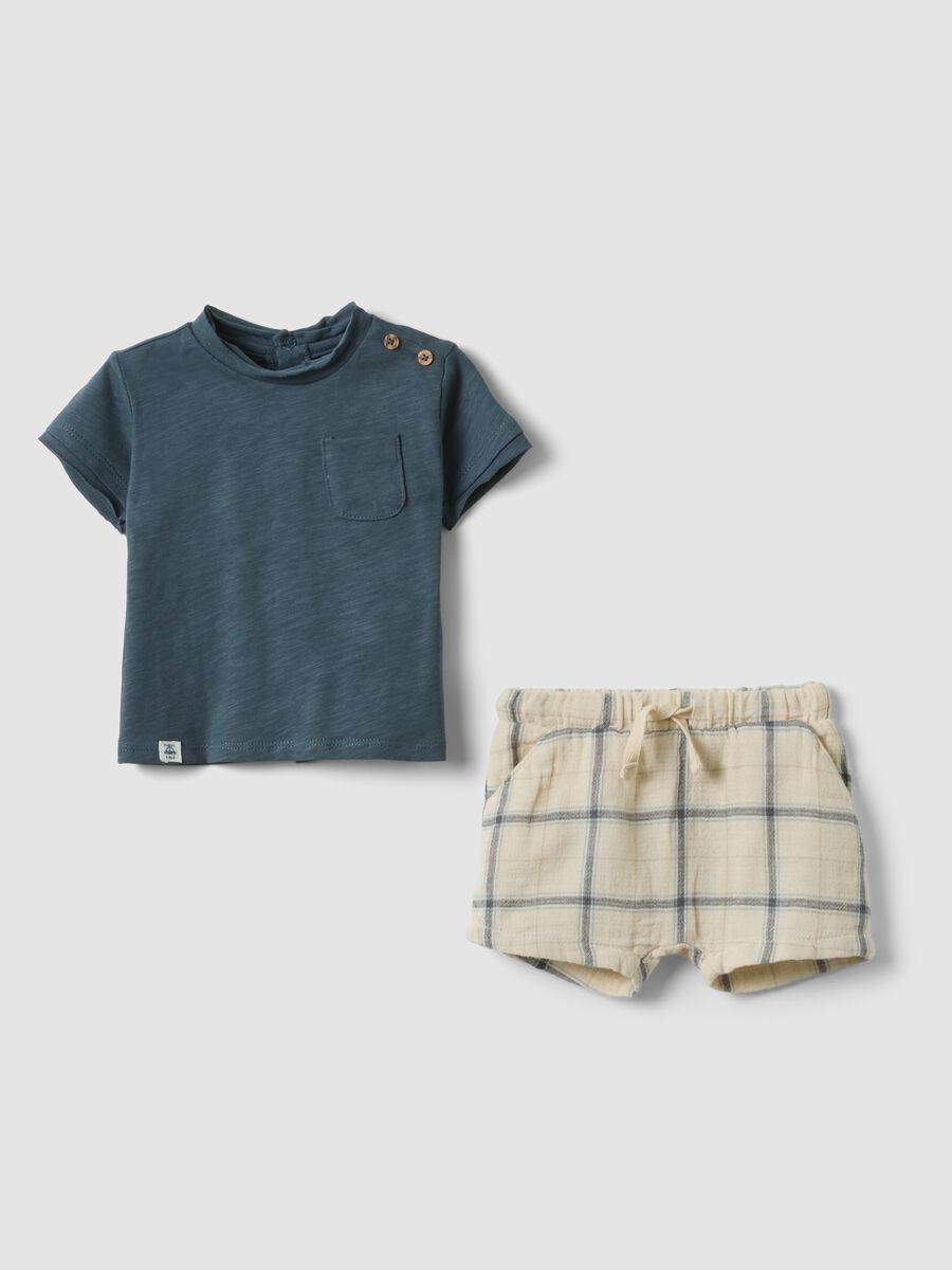 Blue pure cotton set for newborn_0