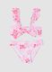 Pink floral-print stretch bikini_0