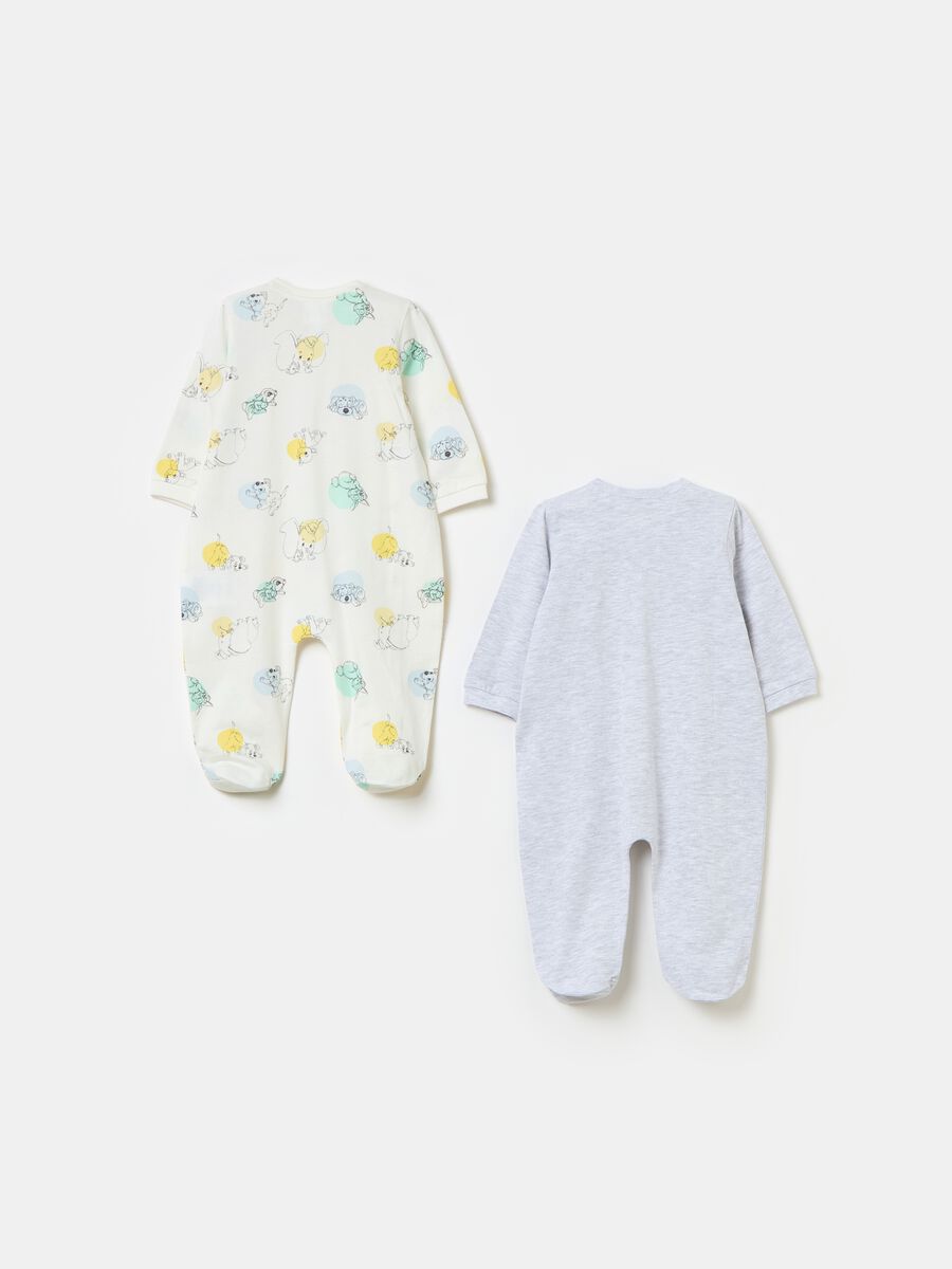 Two-pack Dumbo and Thumper onesies in organic cotton_1