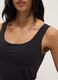 Black regular fit tank top with wide straps_3