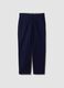 Blue regular-fit stretch cotton twill chino trousers_4