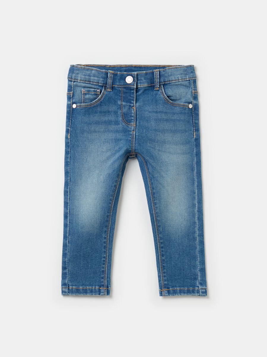 Five-pocket jeans with fading_0