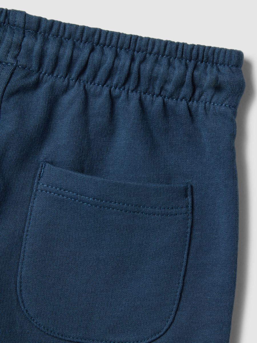 Blaue Shorts aus reiner Baumwolle Regular Fit f&uuml;r Babys_3