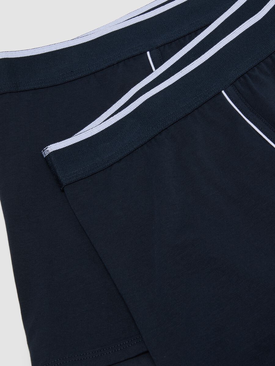 Pack de 2 boxers azuis em algod&atilde;o Supima el&aacute;stico_5