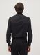 Black slim-fit shirt with classic collar, easy iron_3