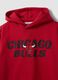 Sweat &agrave; capuche rouge en coton m&eacute;lang&eacute; avec logo Chicago Bulls pour gar&ccedil;on_2