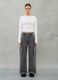 Crop Long-sleeved T-shirt White_4