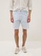 Light blue stretch cotton chino shorts_1