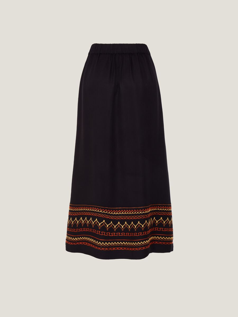 Midi skirt with heritage embroidery_1