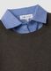 Brown double-layer regular-fit jumper in viscose and wool blend_1