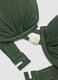 Green stretch bikini top with stones and removable cups_5