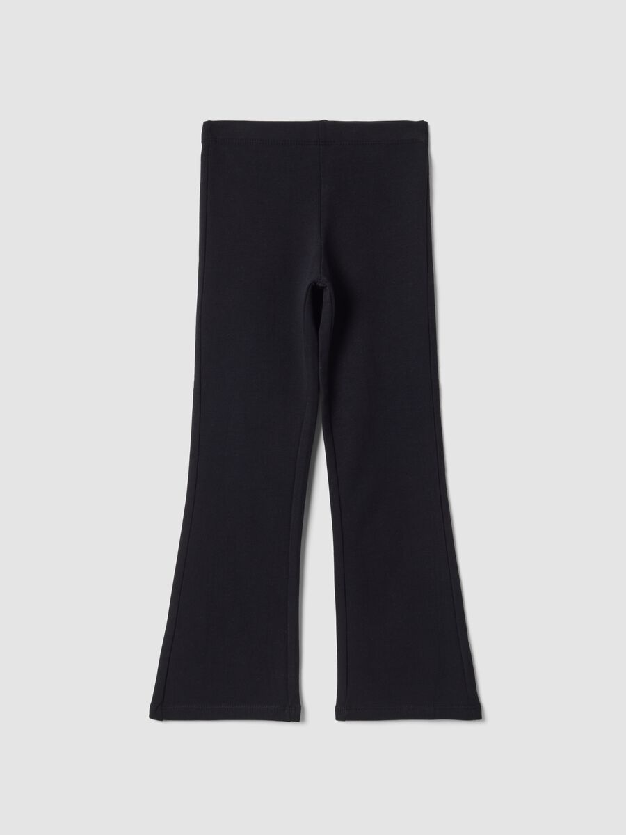 Blaue Skinny-Fit-Leggings aus elastischer Bio-Baumwolle_0