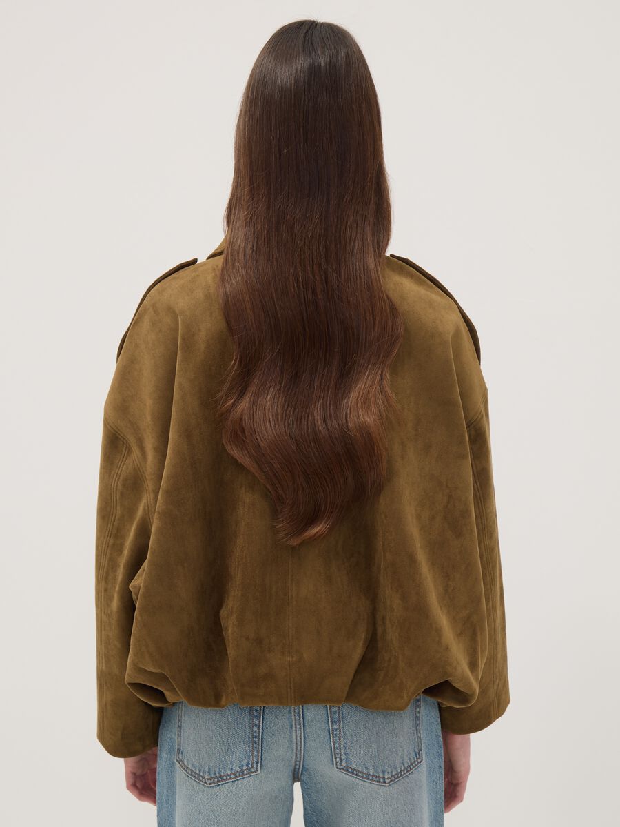 Gr&uuml;ne Jacke aus Stretchstoff mit Rei&szlig;verschluss, Regular Fit_3