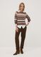 Mehrfarbiger Jacquard-Pullover aus Viskosemix, Regular Fit_1