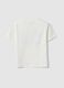Pure cotton white children's T-shirt regular fit with print_1