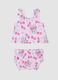 Pink Minnie print stretch bikini_0