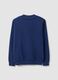 Blue cotton-blend crew-neck sweatshirt with logo_6