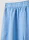 Light blue pure linen wide-leg trousers with a regular fit_5