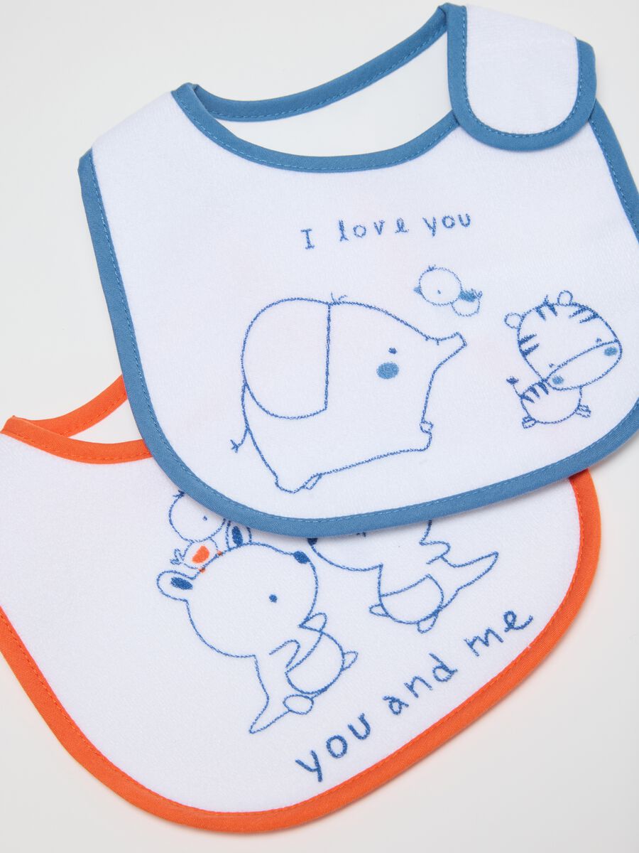 Tripack Multicolour Cotton Bibs for Babies_2