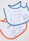 Tripack Multicolour Cotton Bibs for Babies_2