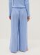 Blue striped pure viscose pajama trousers in regular fit_2