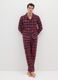 Regular fit multicolour pure cotton check pyjama_0