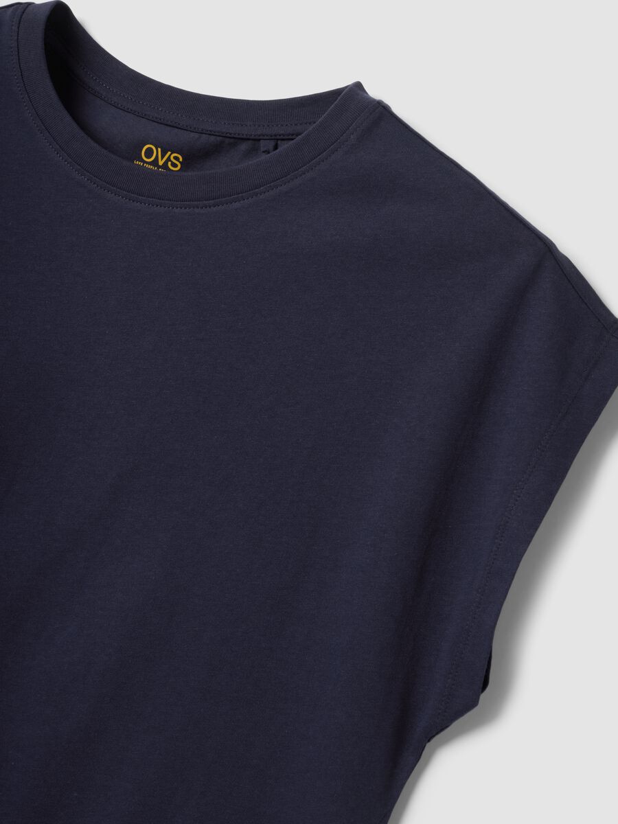 &Mu;&pi;&lambda;&epsilon; T-shirt &alpha;&pi;ό 100% &beta;&alpha;&mu;&beta;ά&kappa;&iota; &mu;&epsilon; &kappa;&omicron;&nu;&tau;ό &mu;&alpha;&nu;ί&kappa;&iota;, &kappa;&alpha;&nu;&omicron;&nu;&iota;&kappa;ή &epsilon;&phi;&alpha;&rho;&mu;&omicron;&gamma;ή_6