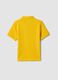 Polo amarelo de manga curta em puro algod&atilde;o org&acirc;nico para menino_1